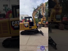 Digunakan 306E 6T Caterpillar Crawler Mini Excavator Sistem Kontrol Tanggapan Cepat